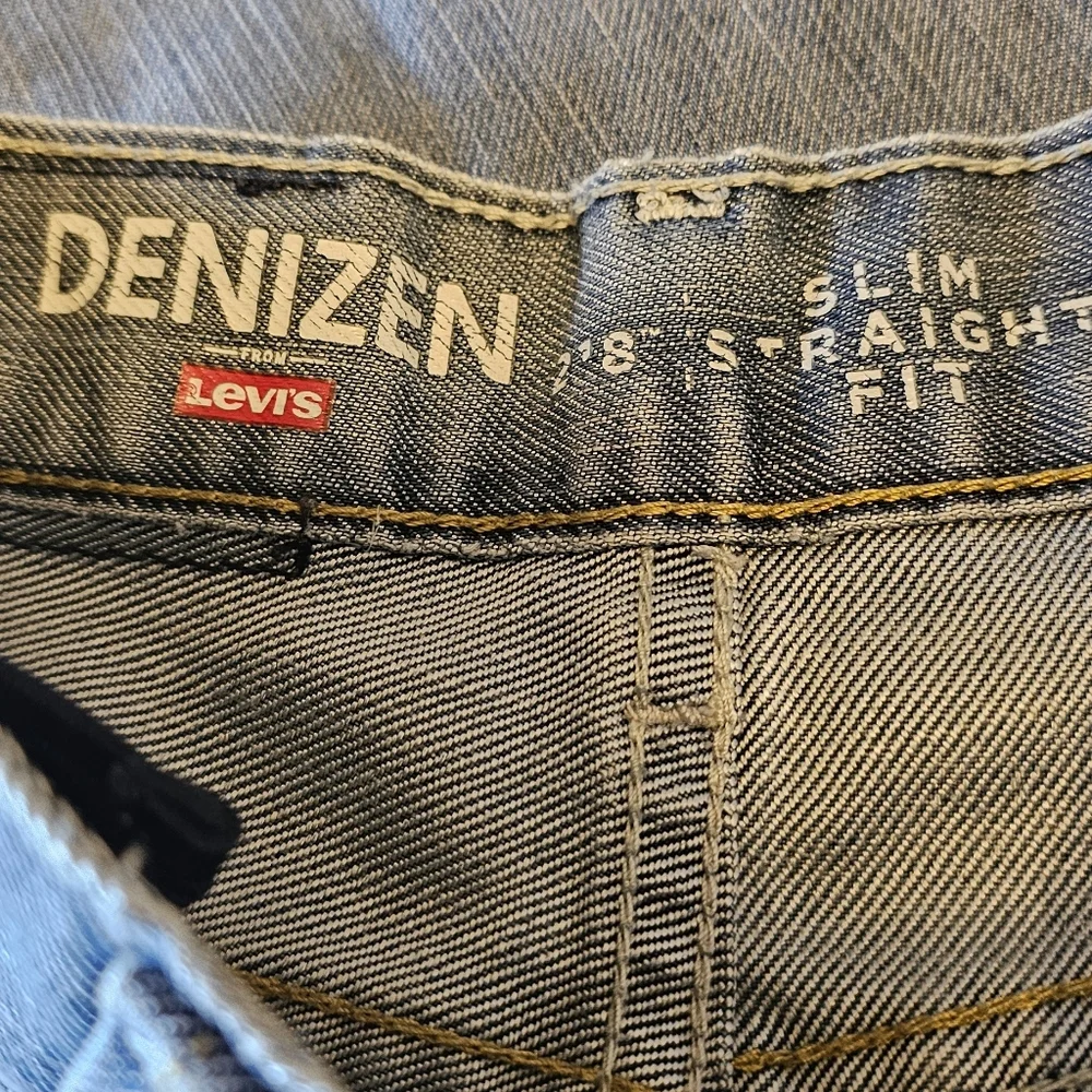 Denizen From Levi's Boys Size 6 Regular Slim Straight Fit Blue Jeans